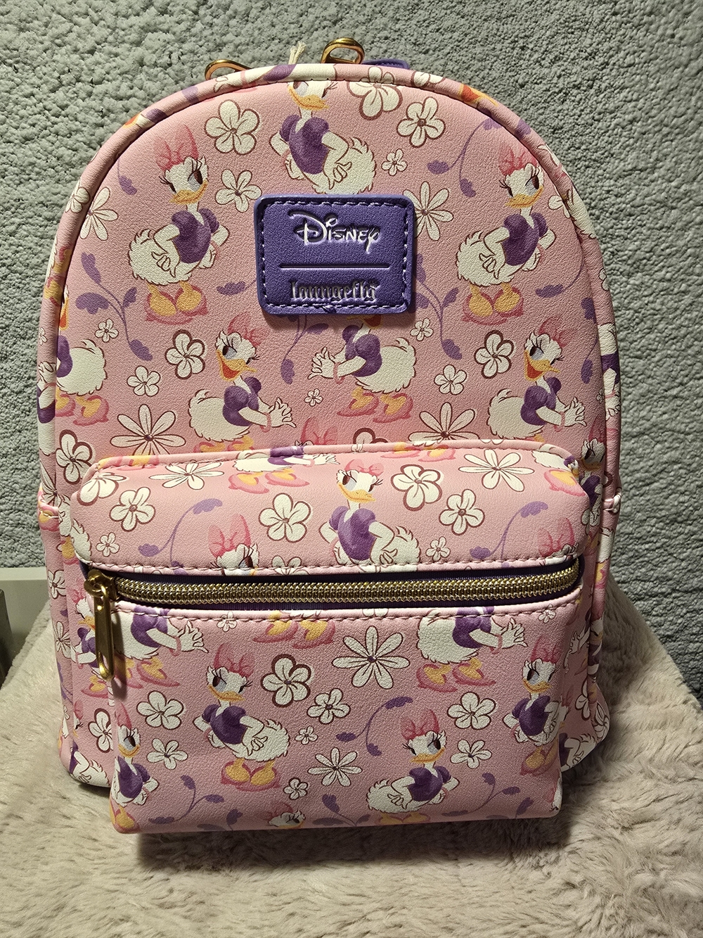 NWT Loungefly Disney Daisy Duck Flower Mini Backpack- Hot Topic